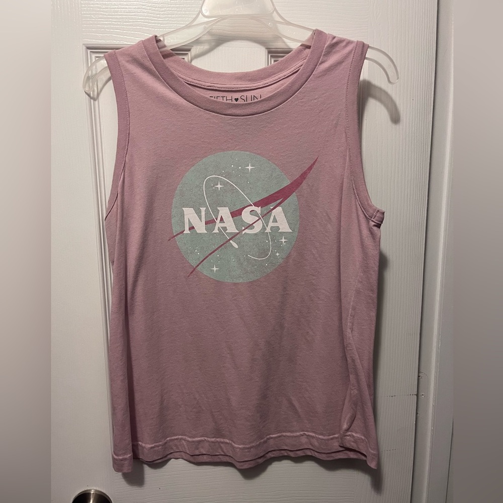 Dusty Rose NASA Tank Top